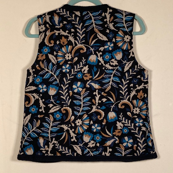 NWT Bagatelle Quilted Barn Floral/Botanical Print Vest Sz XS Cottagecore Vintage - Picture 10 of 10